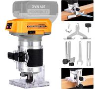 Fraise à bois électrique sans balais, 6 vitesses réglables, compatible avec DEWALT 20V MAX, pas de batterie
