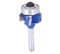 Fraise à bordure ronde à 4 dents, mèche de routeur en carbure cémenté pour tondeuses électriques, Machines à graver 8mm/0,3 pouces (Couteau à plaquer les chants à quatre lames 8XR2)