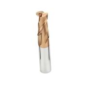 Fraise à bout en carbure de tungstène, 55°/65°, outil de coupe, 2/4 cannelures, for usinage CNC, revêtement, fraise à bout plat, 1 pièce(D14xD14x45x100L,1pc HRC55 2F)