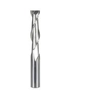 Fraise à bout plat, tige de 6mm, 2 cannelures, fraise en spirale CNC, mèche de gravure sur bois, fraise en carbure for PVC MDF bois 1 pièce(6x28x55)