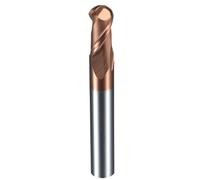 Fraise à bout sphérique longue en carbure de tungstène, outils de fraisage de mèches de routeur CNC R0.5 R1 R2 R3 R4 R5 R6 R7 HRC55 2 cannelures for le métal (Size : R3*6D*50L)