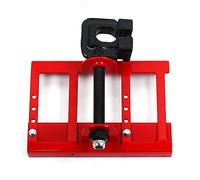 Fraise à chaîne rouge - Rail de guidage en métal pour coupe du bois - Rail en aluminium pour tronçonneuse - Convient pour une longueur de lame de 80 à 160 mm - Guide de coupe longitudinal précis avec