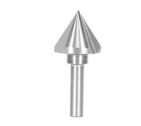 fraise à chanfrein Foret à fraiser, outil de perçage noyau étagé, broyeur chanfrein 60 degrés for l'usinage des métaux un ou trois bords(1Flute,60MM_ROUND)