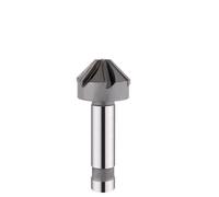 Fraise à chanfreiner 90 degrés avec lame en carbure de brasage, fraise queue droite, rainure V, CNC(D25-90-d16)