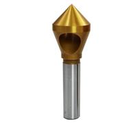 Fraise à chanfreiner à 90 degrés, HSS-CO à revêtement en titane, enlèvement de copeaux internes, fraise à chanfreiner à trou rond, coupe-bordure, fraises à chanfreiner (Size : D15(6-14mm))