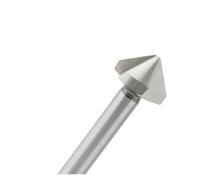 Fraise à chanfreiner à 90° Fraise à chanfreiner à 90 degrés à tige droite en acier rapide - Foret d'ébavurage à triple/simple tranchant for vis à fraiser, lot de 1/5/10 pièces(3 Flute,10.4MM_5PCS)