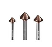 Fraise à chanfreiner à 90° Fraise à chanfreiner à 90 degrés en acier rapide à 3 cannelures, 4,5 mm à 35 mm, avec foret fraisé au cobalt(10.4x90A)