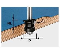 Fraise à chanfreiner/affleurer FESTOOL HW S8 D24/0° +45° - 491026 G