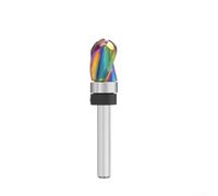 Fraise à Chanfreiner Carbure 12.7mm Queue 6.35mm pour bois Fraise(12.7x19) | Carbure massif , queue 6.35mm, nette, pour idéal ébénisterie, longue durée de vie