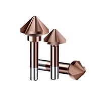 Fraise à Chanfreiner Carbure Fraise en Cobalt M35, 3 cannelures, chanfrein à 90 degrés, alésage d'ébavurage for le travail des métaux en acier inoxydable(20.5mm)