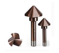 Fraise à Chanfreiner Carbure M35 Cobalt ébavurage chanfreinage acier rapide 3 cannelures 90 degrés alésage fraise for le travail des métaux(20.5mm)