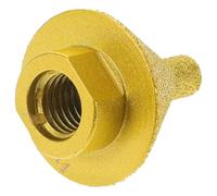 Fraise à Chanfreiner Diamant Brasée pour Carrelage et Marbre | Outil de Chanfreinage Haute Précision, Agrandissement de Trou, Polissage, Finition Or