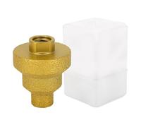 Fraise à chanfreiner diamantée pour meuleuse d'angle, Foret de perçage 20mm 35mm 50mm Multi Layer Tapered Reamer with M14 Shank, Mèche à cône diamantée pour carrelage Marbre Béton