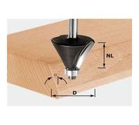 Festool Fraise à chanfreiner HW S8 Ø 25,7 mm 15° queue de 8 mm - 491132