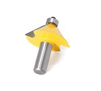 Fraise à chanfreiner les bords, Mèche de routeur à bordure biseautée 45 degrés, tige 1/2 pouce (12 mm) for le bois et métal(1/2 in)