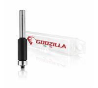 Fraise à couper le bois avec roulement supérieur - 2 tranchants droits en carbure de diamètre 12,7 mm, hauteur de coupe 25 mm, tige 8 mm - pour fraiseuse verticale et coupe - GodzillaBits