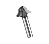 Fraise à défoncer à bois rainurée en V avec pointe en carbone avec durabilité pour la coupe en arc dans les armoires et les applications de garniture décorative, fraise à défoncer en acier pour le