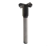 Fraise à défoncer à queue de 6,35 mm pour bois, garniture en alliage de carbone à double tranchant pour plaques incurvées et placage de moins de 15 mm, rond stable