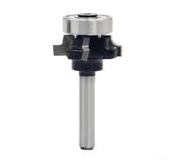 Fraise à défoncer avec tige 6,35 mm 4 cannelures pour le travail du bois, R1 R1.5 R2 R3 pour coupe de garniture et de bord, pointe en carbure d'acier trempé (YG6), anti-retour, revêtement résistant à