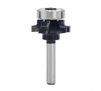 Fraise à défoncer avec tige 6,35 mm 4 cannelures pour le travail du bois, R1 R1,5 R2 R3 pour coupe de garniture et de bord, pointe en carbure d'acier trempé (YG6), anti-retour, revêtement résistant à