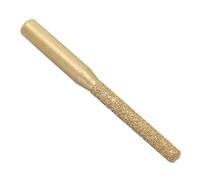 Fraise à défoncer diamant brasé avec tige droite pour machines à tailler et à coudre, conçue pour le marbre, le granit, la pierre de quartz, la pierre artificielle et les bords de carrelage (6,35 x 5