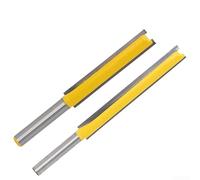 Fraise à défoncer droite à lame de 5,1 cm de long compatible avec les douilles de serrage de tige de 6,35 mm et les exigences de diamètre de coupe de 1,9 cm (6,35 x 0,9 x 76)