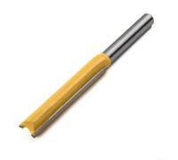 Fraise à défoncer droite en carbure de tungstène à tige de 6,35 mm offrant un diamètre de coupe de 1,9 cm et une longueur de lame de 5,1 cm pour fraisage à rainure profonde (6,35 x 0,9 x 50)