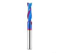 Fraise à défoncer en carbure à 2 cannelures 6,35 mm en spirale vers le bas pour une meilleure efficacité de coupe et une finition lisse dans les projets en bois (coupe haute)