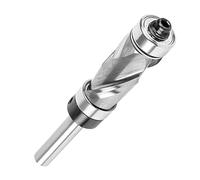 Fraise à défoncer en carbure de tungstène - Roulement supérieur et inférieur - Diamètre de coupe 1,27 cm - Tige de 6,35 mm - Fraise à défoncer plongeante en carbure solide pour modèle de modèle