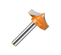 Fraise à défoncer en tungstène et cobalt avec tige ronde classique de 6 mm pour défonceuses et équipements CNC (6 x 32 mm)