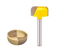 Fraise à défoncer for bols et plateaux, queue de 8 mm, diamètre 1-1/8" x 5/8", outil de gravure for bois (1 pièce)(8x1-1l8 inch)