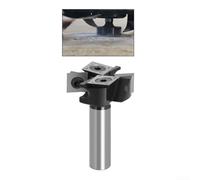 Fraise à défoncer indexable avec crochet élevé et angles de cisaillement pour une action de tranchage propre dans le travail du bois sans éclats ou arrachement (12,7 mm)