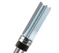 Fraise à défoncer industrielle à 3 dents avec 12 mm de diamètre et tige de 30,5 cm, avec cutter en alliage de carbure pour un travail du bois précis et lisse (tige de 12,7 mm)