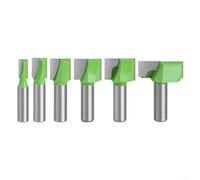 Fraise à défoncer inférieure en carbure, tige de 12,7 mm, coupe à double bord, design anti-retour, convient aux débroussailleuses électriques, machines de gravure CNC, bois, MDF, acrylique, PVC (15 mm