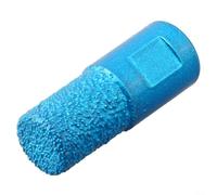 Fraise à défoncer M10 brasée sous vide - Fraise émeri pour carrelage en céramique, élargissement du trou de porcelaine, routage biseauté granit et façonnage du marbre sur meuleuse d'angle (15 mm)