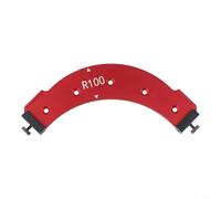 Fraise à défoncer ronde en alliage d'aluminium pour le travail du bois intérieur et extérieur Arcs d'angle R100/R150 R200 R250 R300 Rouge (R-100)