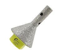 Fraise à Doigt Diamanté 10-35mm Mèches de Chanfrein SANLEETEK pour Façonnage Détourage Agrandissement Meulage des Trous Existants en Carrelage Porcelaine Céramique Granit Marbre