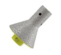 Fraise à Doigt Diamanté 20-50mm Mèches de Chanfrein SANLEETEK pour Façonnage Détourage Agrandissement Meulage des Trous Existants en Carrelage Porcelaine Céramique Granit Marbre