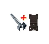 Wolfcraft Kit fraise à bois d'encastrement 8728000 Ø35 mm pour charnières gabarit inclus 2 pièces