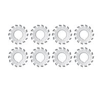Fraise a engrenages en acier rapide, 8 pieces, disque en forme de disque, angle de pression de 20¡ã, M1 (1-8)