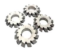 Fraise à engrenages involutés 1 pièces M0.5 M0.75 M1 M1.25 M1.5 M2 M2.5 M3 M4 module de M5-M10 PA20 degrés NO.1-NO.8 HSS fraise à engrenages outils de coupe d'engrenage(NO.6,M1.25)