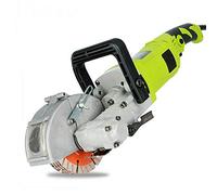 Fraise à fente, 4000 W - Fraise murale électrique - Avec 5 disques à tronçonner de 125 mm - Pour brique, granit, marbre, béton - Cutter Notcher Groover
