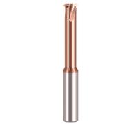 Fraise à fileter en carbure à 1 dent à 60 degrés M1.2 M1.6 M2 M2.5 M3 M4 M5 M6 M8 usinage CNC filetage en aluminium et acier(M2x0.4 D4,HRC55 Steel 1T)