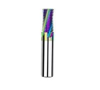 Fraise À Fileter En Carbure Monobloc, Filetage ISO, Pas En Pouces, Revêtement Nano, M3, M4, M5, M6, M8, Outil De Coupe CNC(For 60 steel,M8x1.25)