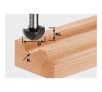 Fraise à gorge creuse HW avec queue de 8mm FESTOOL HW S8 R6,35 - 490984