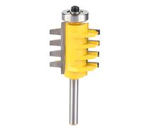 Fraise à joint d’onglet à tige de 1/4", fraise de fraisage pour le travail du bois avec lame en carbure industriel, roulement fermé pour les assemblages bord à bord ou extrémité à