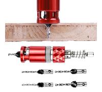 Fraise à lamage 6,35 mm 4 cannelures semi-automatique réglable | à Fraiser pour l'Assemblage de Meubles pour garage, chantier, usine, entrepôt, sous-sol, abri,