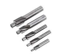 Fraise à lamer, Fraise En Bout, 5pcs Fraises Etagée HSS, Foret a Lamer Metal, M3-M8 Cutter Slot Forets Set, Coupe Foret De Forage à 4 Flûtes Pour Le Cuivre, L'aluminium, L'acier