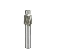 Fraise à lamer HSS, Outils de rainurage Pilote, Fraise à chanfreiner, 4 cannelures, Foret à lamer Plat Pilote, M16 16,5 x 26 x 12 x 93 mm