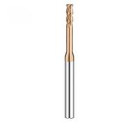 Fraise À Long Cou En Alliage Dur Rainure Profonde HRC55 HRC60, 2 Fraises Billes 4 Rainures Acier Longue Aluminium(4F- HRC55 D2.0-L12-H04)